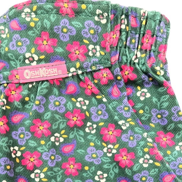 Vintage Oshkosh Bgosh Girls Floral Multicolored Made USA Skirt 6X - Picture 3 of 4